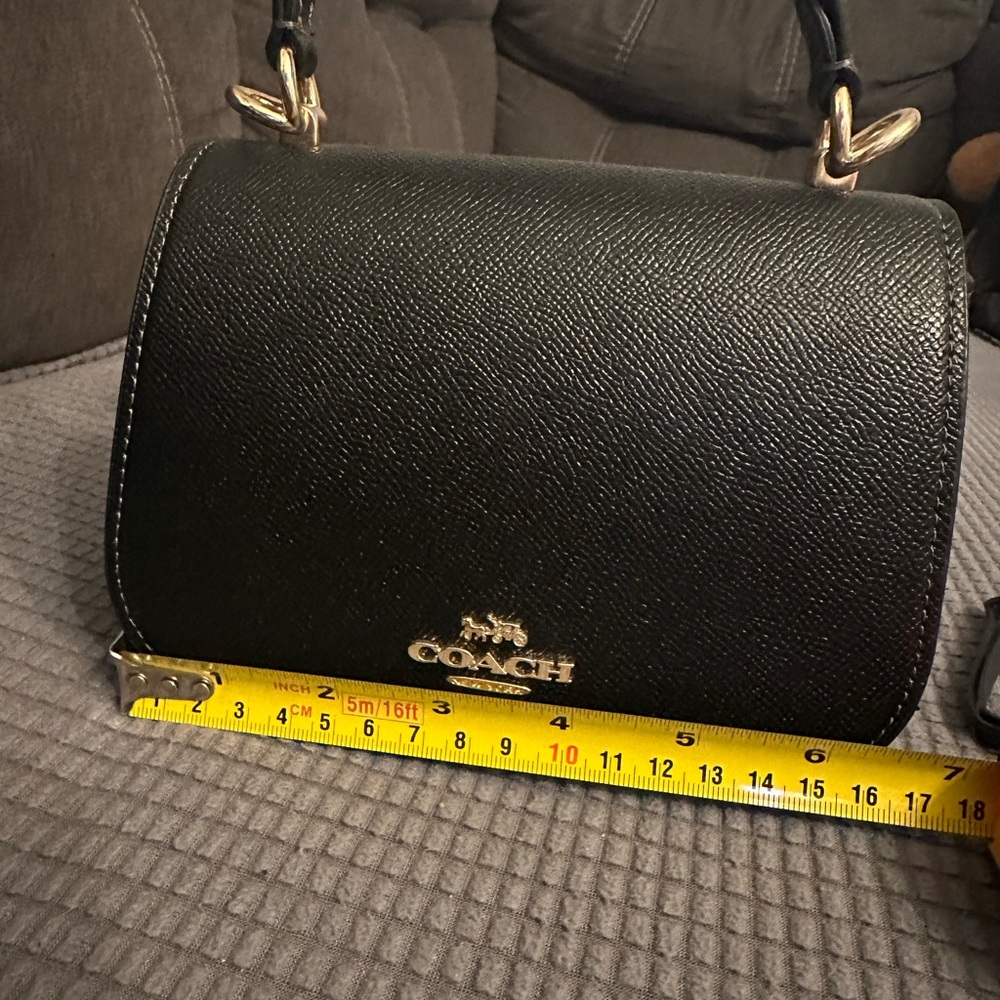 Coach Black Leather Crossbody Bag - Picture 5 of 8